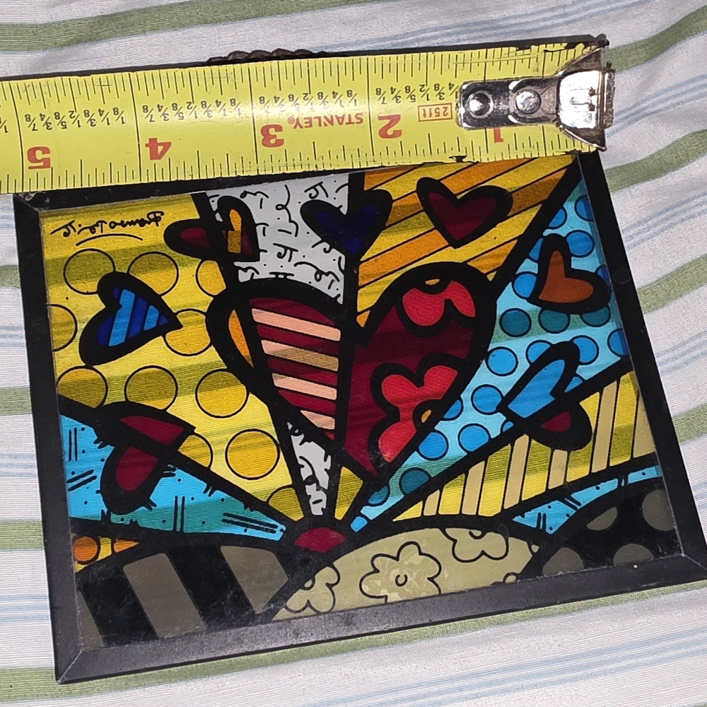 Vibrant Heart Motif Stained Glass Art - Picture 3 of 3